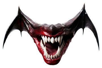Naklejka premium PNG Vampire teeth white background aggression.