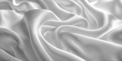 Obraz premium background texture fabric soft white blurred abstract calm peaceful shine movement natural graphic satin silky material effect ripple fashion elegant fold smooth beauty new textile luxurious silk 