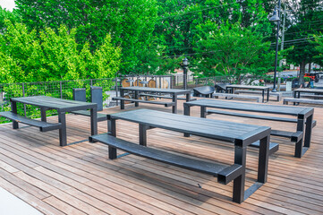 Outdoor tables invite you to slow down, breathe deeply, and savor life’s simple pleasures, Atlanta, Georgia