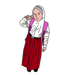 Indonesian elementary school uniform