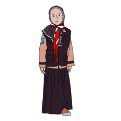 Indonesian kindergarten scout uniform