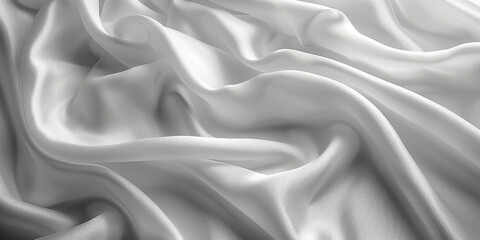 Fototapeta premium background texture fabric soft white blurred abstract calm peaceful shine movement natural graphic satin silky material effect ripple fashion elegant fold smooth beauty new textile luxurious silk 