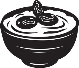 Hummus Abstract Silhouette Vector Graphics Pack