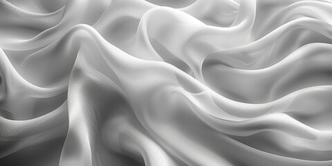 Obraz premium background texture fabric soft white blurred abstract calm peaceful shine movement natural graphic satin silky material effect ripple fashion elegant fold smooth beauty new textile luxurious silk 