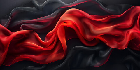 soft abstract threade silk wave desktop copy fabric up black close fold background dark drapery Red isolated black Satin wallpaper frame border clothes red decor satin BorderIsolated material shine 