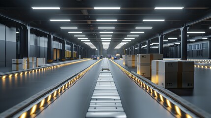 Future Forward Automated Shipping Hub with Biometric Security