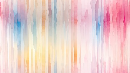 Abstract Watercolor Fabric Texture Background with Vertical Curtain Stripes. Spectrum in Pastel Shades and Soft Tones, Pastel Colored Fabrics Background