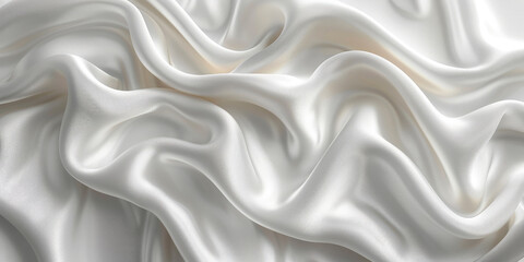 Obraz premium pattern Background fabric silk ivory Texture bride silky curve glossy satin affectionate industry drapery wave seductive bedding white fashion clothes drape curtain shiny clothing material depth 