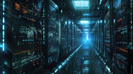 Fototapeta premium server room background resources 