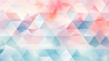 Obraz premium Geometric Harmony: Modern Pastel Pattern with Light Blue, Soft Yellow, and Pink Diamonds in a Stylish Design