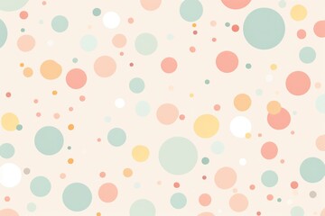 Whimsical Pastel Polka Dot Pattern for a Playful and Lighthearted Design