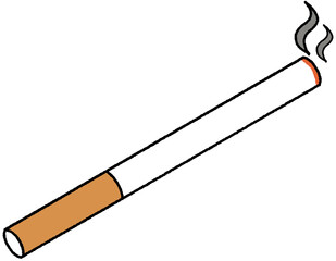 불이 붙은 담배