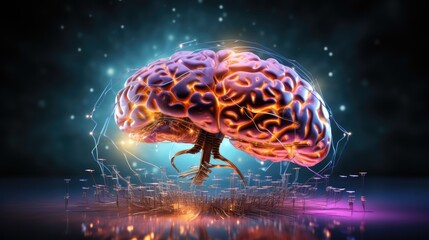 Futuristic Fusion: Augmented Reality Brain Integration with Digital Holographic Projections