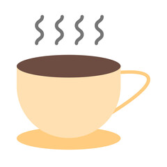 Coffee Cup Flat Icon Design