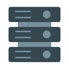 Server Flat Icon Design