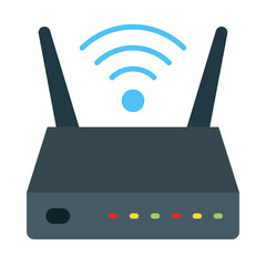 Router Flat Icon Design