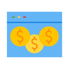 Monetize Flat Icon Design