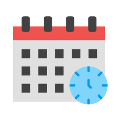 Schedule Flat Icon Design