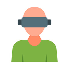Virtual Reality Flat Icon Design
