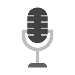 Mic Flat Icon Design
