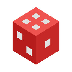 Dice Flat Icon Design