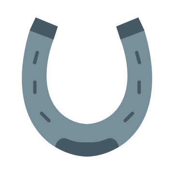 recommend clip art: Horseshoe Flat Icon Design