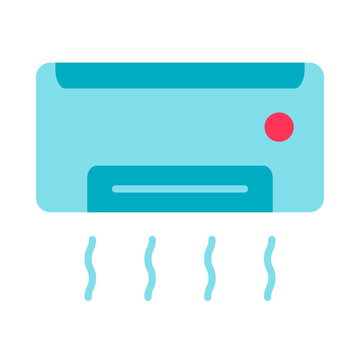 Air Conditioner Flat Icon Design
