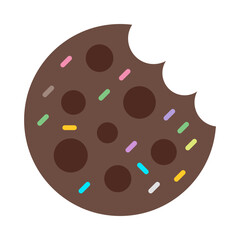 Cookies Flat Icon Design