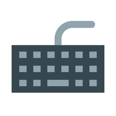 Computer Keyboard Flat Icon Design