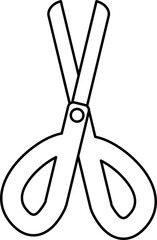Sewing tool equipment line art for clothing logo or design