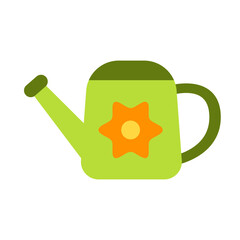 Watering Can Flat Icon Design
