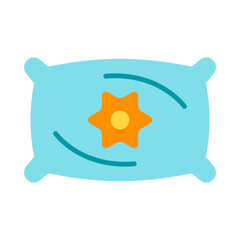 Pillows Flat Icon Design