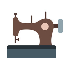 Sewing Machine Flat Icon Design