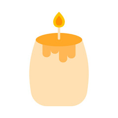 Candle Flat Icon Design