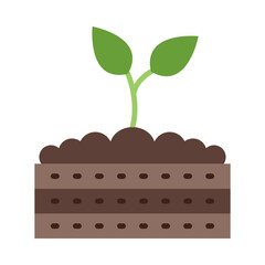 Planter Flat Icon Design
