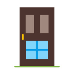 Door Flat Icon Design