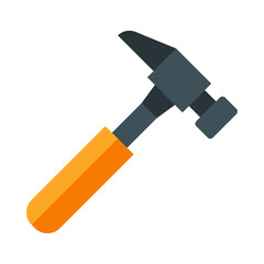 Hammer Flat Icon Design