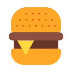 Burger Flat Icon Design