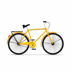 Fototapeta premium bicycle isolated on white