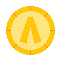 Coin Flat Icon Design