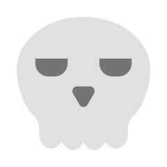 Skull Flat Icon Design