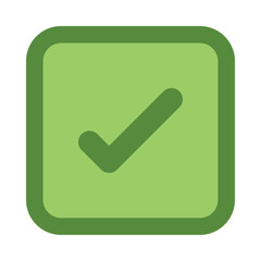 Tick Flat Icon Design