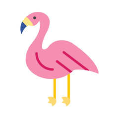 Flamingo Flat Icon Design