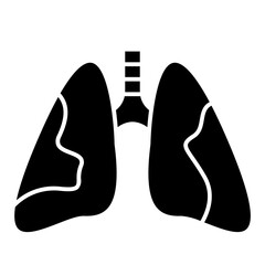 Human lung icon for app and website