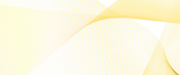 Vector gold wavy technology curve lines on transparent background with wave element for design, digital frequency track equalizer, stylized line.