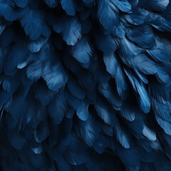 Obraz premium blue feathers background