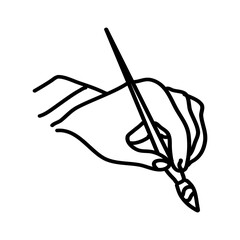 Writing outline icon