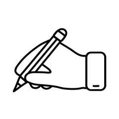 Writing outline icon