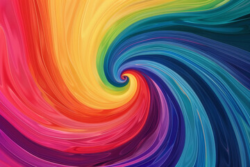 Fototapeta premium Abstract rainbow swirl pattern.
