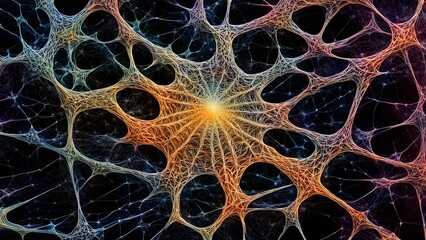 abstract representation of neural networks modeled
